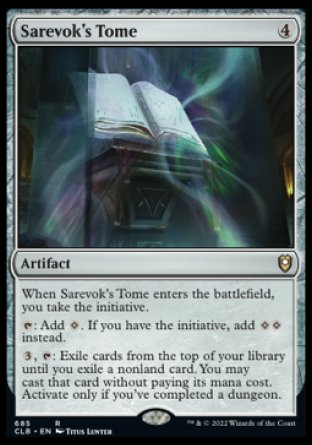 (685) Magic The Gathering Commander Legends: Battle for Baldur's Gate: Extras Single: Sarevok's Tome (V.1)  Rare