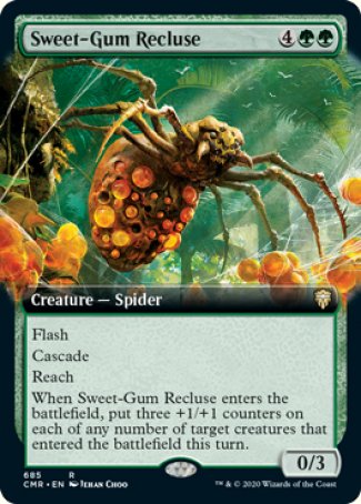 (685/361) Magic The Gathering Commander Legends: Extras Single: Sweet-Gum Recluse  Rare