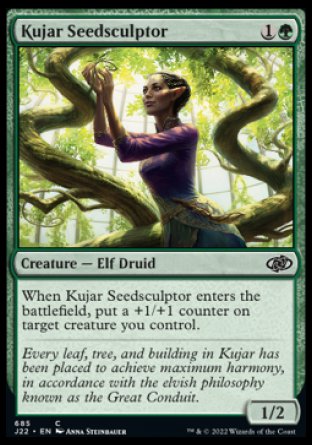 (685) Magic The Gathering Jumpstart 2022 Single: Kujar Seedsculptor  Common