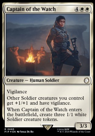 (685) Magic The Gathering Universes Beyond: Fallout: Extras Single: Captain of the Watch (V.2)  Holo Rare