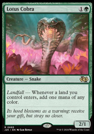(685) Magic The Gathering Foundations Jumpstart Single: Lotus Cobra  Rare