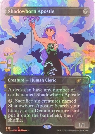 (685) Magic The Gathering Secret Lair Drop Series Single: Shadowborn Apostle (V.5) Holo Rare