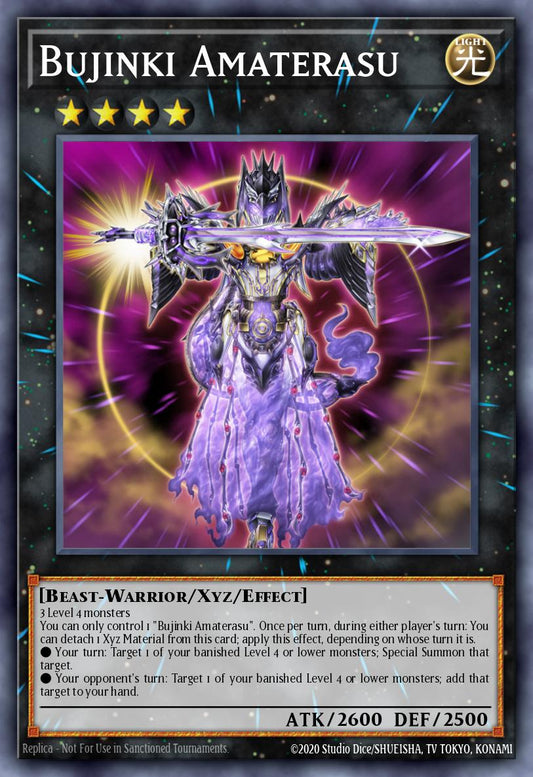 (052) YuGiOh TCG PRIO: Primal Origin Single: Bujinki Amaterasu (V.1 - Secret Rare)  Secret Rare