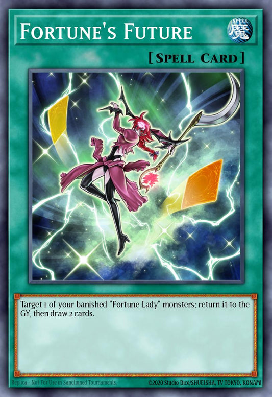 (051) YuGiOh TCG SOVR: Stardust Overdrive Single: Fortune's Future  Super Rare