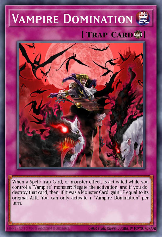 (243) YuGiOh TCG MP19: 2019 Gold Sarcophagus Tin Mega Pack Single: Vampire Domination  Common