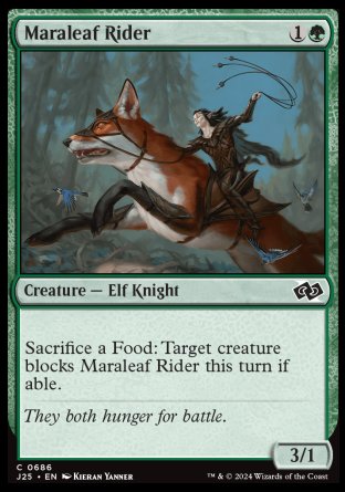 (686) Magic The Gathering Foundations Jumpstart Single: Maraleaf Rider  Common