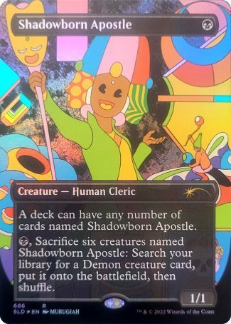 (686) Magic The Gathering Secret Lair Drop Series Single: Shadowborn Apostle (V.10)  Rare