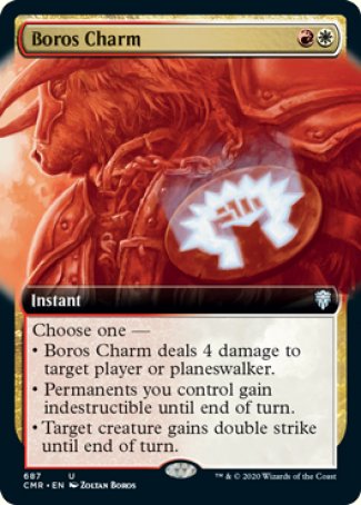 (687/361) Magic The Gathering Commander Legends: Extras Single: Boros Charm (V.2) Holo Uncommon