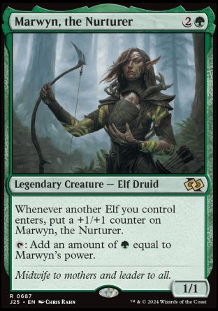 (687) Magic The Gathering Foundations Jumpstart Single: Marwyn, the Nurturer  Rare