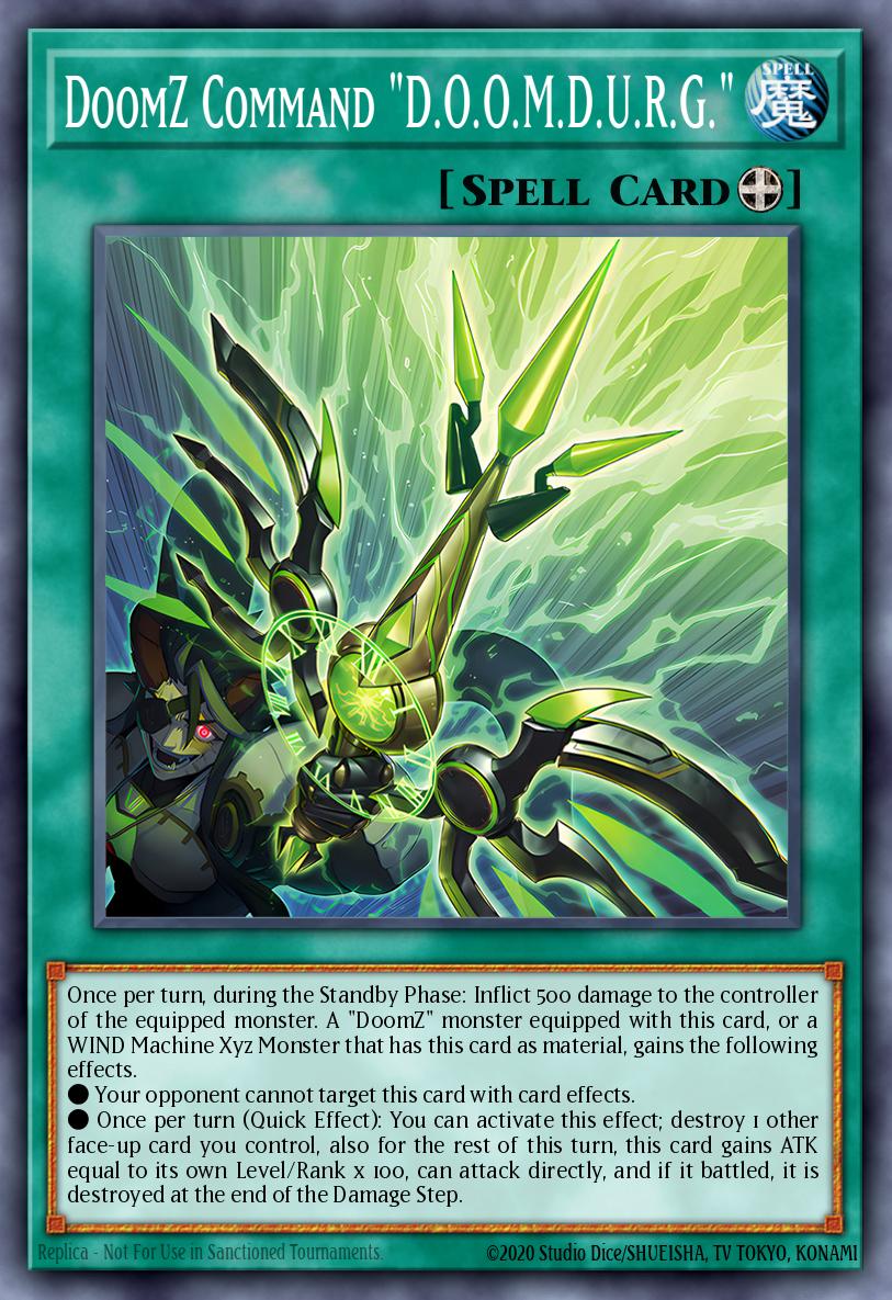 (058) YuGiOh TCG DOOD: Doom of Dimensions Single: DoomZ Command D.O.O.M.D.U.R.G.  Super Rare