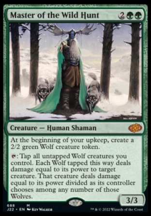 (688) Magic The Gathering Jumpstart 2022 Single: Master of the Wild Hunt  Mythic