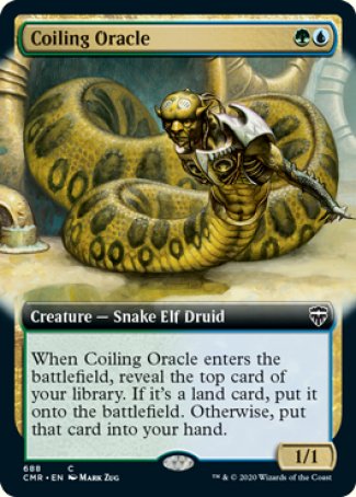 (688/361) Magic The Gathering Commander Legends: Extras Single: Coiling Oracle (V.2)  Common