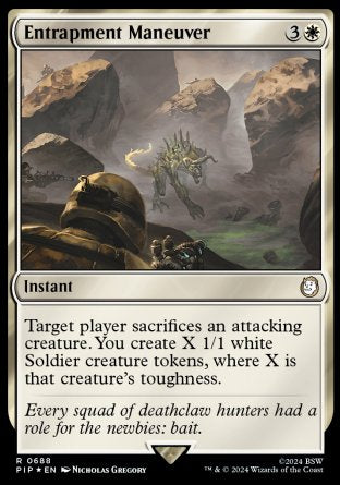 (688) Magic The Gathering Universes Beyond: Fallout: Extras Single: Entrapment Maneuver (V.2)  Holo Rare