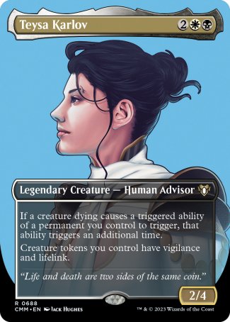 (688) Magic The Gathering Commander Masters: Extras Single: Teysa Karlov (V.2) Holo Rare