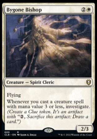 (689) Magic The Gathering Commander Legends: Battle for Baldur's Gate: Extras Single: Bygone Bishop  Rare