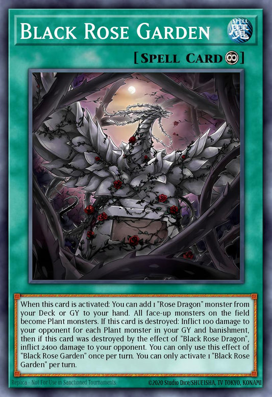 (055) YuGiOh TCG DOOD: Doom of Dimensions Single: Black Rose Garden (V.2 - Starlight Rare)  Starlight Rare