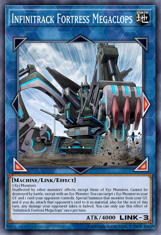 (216) YuGiOh TCG MP20: 2020 Tin of Lost Memories Mega Pack Single: Infinitrack Fortress Megaclops  Ultra Rare