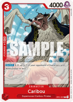 (007) One Piece TCG OP01: Romance Dawn Single: Caribou (OP01-007)  Common