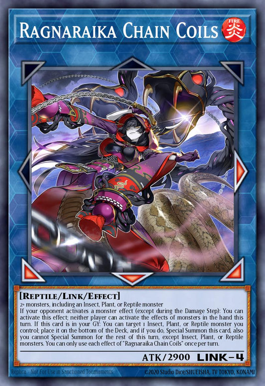 (049) YuGiOh TCG LEDE: Legacy of Destruction Single: Ragnaraika Chain Coils  Super Rare