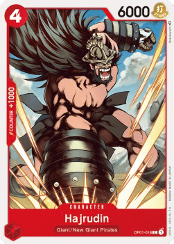 (018) One Piece TCG OP01: Romance Dawn Single: Hajrudin (OP01-018)  Common