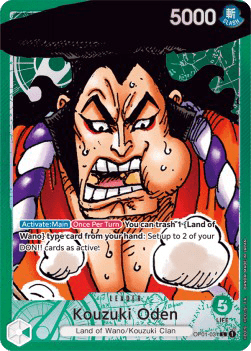 (031) One Piece TCG OP01: Romance Dawn Single: Kouzuki Oden (OP01-031) (V.2)  Alternate Art