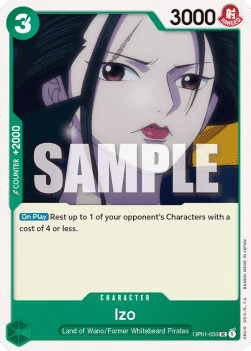 (033) One Piece TCG OP01: Romance Dawn Single: Izo (OP01-033)  Uncommon