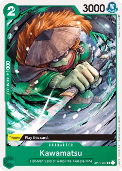 (037) One Piece TCG OP01: Romance Dawn Single: Kawamatsu (OP01-037)  Common