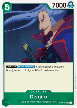 (046) One Piece TCG OP01: Romance Dawn Single: Denjiro (OP01-046)  Rare
