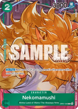 (048) One Piece TCG OP01: Romance Dawn Single: Nekomamushi (OP01-048) (V.2)  Alternate Art