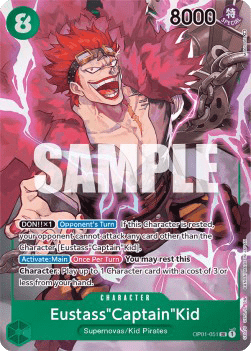 (051) One Piece TCG OP01: Romance Dawn Single: EustassCaptainKid (OP01-051) (V.2)  Alternate Art