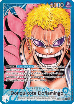 (060) One Piece TCG OP01: Romance Dawn Single: Donquixote Doflamingo (OP01-060) (V.2)  Alternate Art