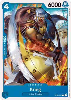 (066) One Piece TCG OP01: Romance Dawn Single: Krieg (OP01-066)  Common