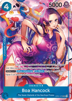 (078) One Piece TCG OP01: Romance Dawn Single: Boa Hancock (OP01-078) (V.2)  Alternate Art