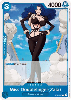 (080) One Piece TCG OP01: Romance Dawn Single: Miss Doublefinger(Zala) (OP01-080)  Common