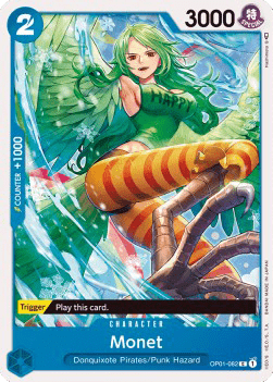 (082) One Piece TCG OP01: Romance Dawn Single: Monet (OP01-082)  Common