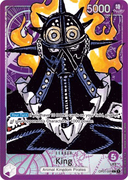 (091) One Piece TCG OP01: Romance Dawn Single: King (OP01-091) (V.2)  Alternate Art