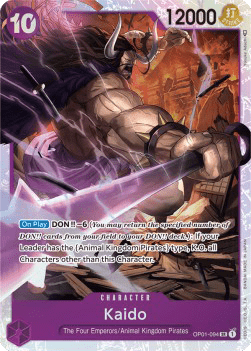 (094) One Piece TCG OP01: Romance Dawn Single: Kaido (OP01-094) (V.1)  Super Rare