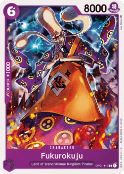 (110) One Piece TCG OP01: Romance Dawn Single: Fukurokuju (OP01-110)  Common