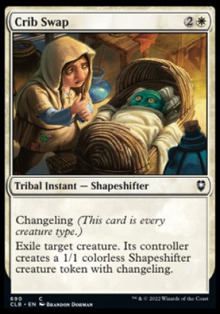 (690) Magic The Gathering Commander Legends: Battle for Baldur's Gate: Extras Single: Crib Swap  Common