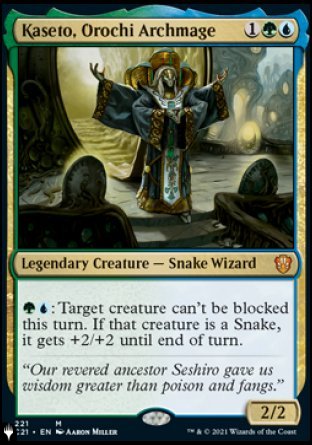 (221) Magic The Gathering The List Single: Kaseto, Orochi Archmage  Mythic
