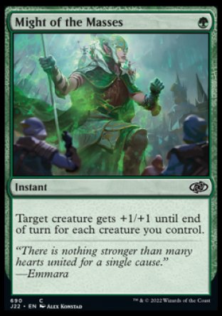 (690) Magic The Gathering Jumpstart 2022 Single: Might of the Masses  Common