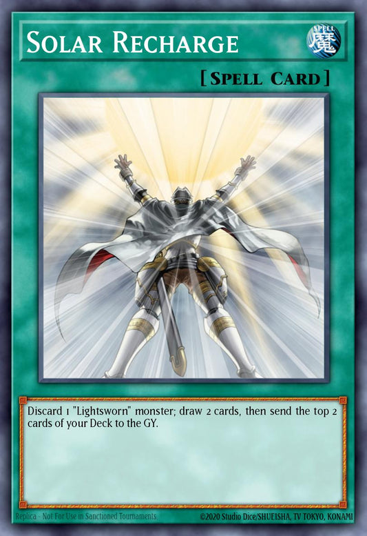 (052) YuGiOh TCG LODT: Light of Destruction Single: Solar Recharge (V.1 - Ultra Rare)  Ultra Rare