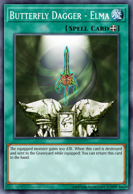 (EN032) YuGiOh TCG DCR: Dark Crisis Single: Butterfly Dagger - Elma (V.2 - Super Rare)  Super Rare