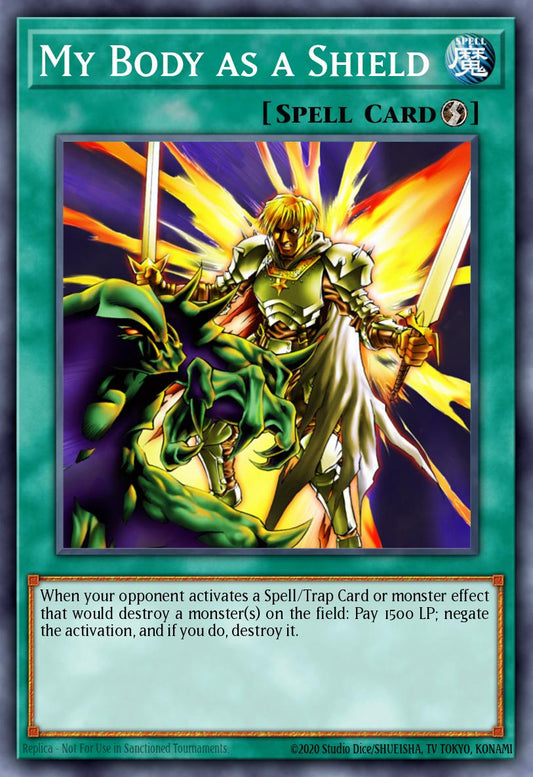 (092) YuGiOh TCG MFC: Magician's Force Single: My Body as a Shield  Common
