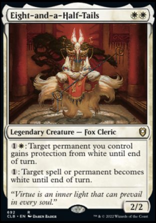 (692) Magic The Gathering Commander Legends: Battle for Baldur's Gate: Extras Single: Eight-and-a-Half-Tails  Rare