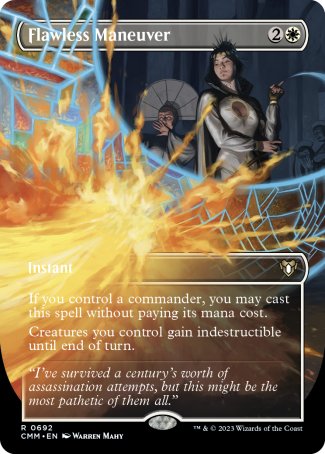 (692) Magic The Gathering Commander Masters: Extras Single: Flawless Maneuver (V.2)  Rare
