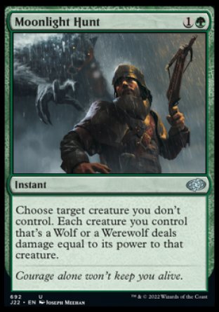 (692) Magic The Gathering Jumpstart 2022 Single: Moonlight Hunt  Uncommon