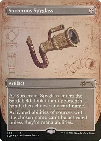 (693) Magic The Gathering Secret Lair Drop Series Single: Sorcerous Spyglass Holo Rare