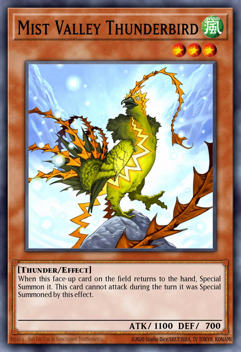 (056) YuGiOh TCG HAC1: Hidden Arsenal: Chapter 1 Single: Mist Valley Thunderbird (V.1 - Common)  Common