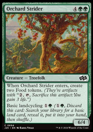 (694) Magic The Gathering Foundations Jumpstart Single: Orchard Strider  Common